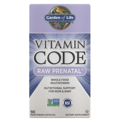 Garden of Life Vitamin Code RAW Prenatal (мултивитамини за бременни), 90 растителни капсули