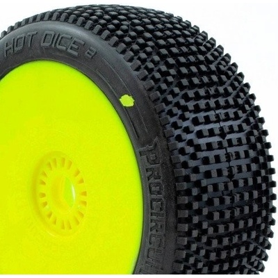 ProCircuit HOT DICE V2 BUGGY C2 SOFT nalepené gumy žluté disky 2 ks