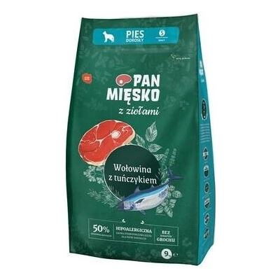 Pan Mięsko hovězí s tuňákem pro malá plemena s bylinkami S 2 x 9 kg