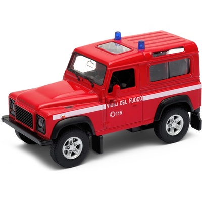 Welly Auto Land Rover Defender hasiči 1:34