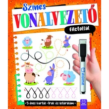 Színes vonalvezető filctollal - Írok és letörlöm - 5 éves kortól