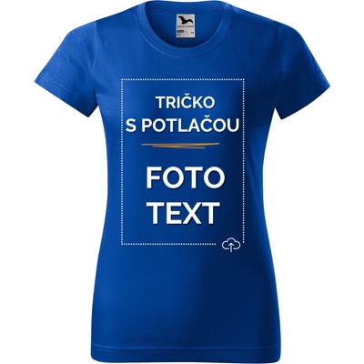 Damske tričko s potlačou Modrá