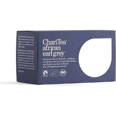 ChariTea African Earl Grey BIO Černý čaj s bergamotem z Rwandy Fairtrade 20 x 2 g