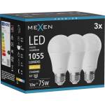 Mexen Nova 3x LED крушка E27, A60, 10W, Топла - 3000K, 1055 lm - L100-E27-1030-01x03 (L100-E27-1030-01x03)