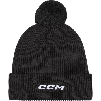CCM čepice Team Pom Knit SR černá
