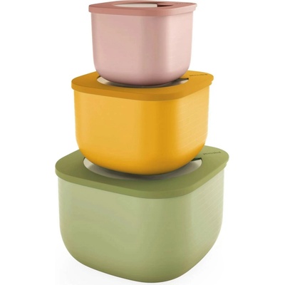 Guzzini 17072652 Kuchynské dózy Store & More hlboké recyklované 3 ks