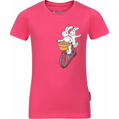 Alpine Pro Детска памучна тениска Bob и Bobek ALPINE PRO BOBBO fandango ALPINE PRO | Rozov | Момчешки | 140/146