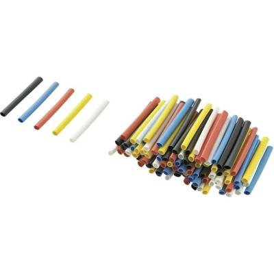 TRU COMPONENTS 1571319 sada zmršťovacých bužírok farebná 2.40 mm 1.20 mm Pomer zmrštenia:2:1 125 ks