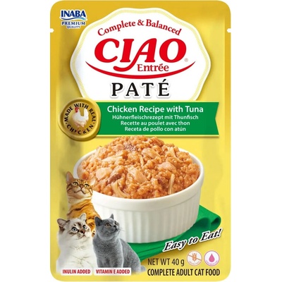 Inaba Cat CIAO Entrée Paté Kuracie s tuniakom 40 g