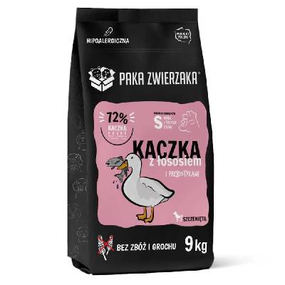 Puppy Duck със сьомга S - суха храна за кучета - 9 кг (5904806564511)