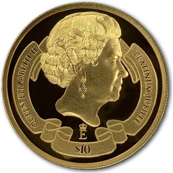 Queen Elizabeth II Platinum Jubilee Gold 2 oz