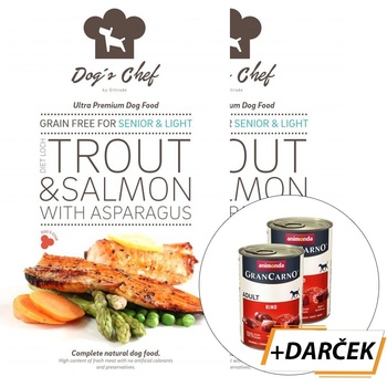 Dog´s Chef Diet Loch Trout & Salmon with Asparagus 2 x 6 kg