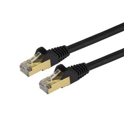 StarTech StarTech. com 6ASPAT2MBK мрежов кабел Черен 2 м Cat6a U/FTP (STP) (6ASPAT2MBK)