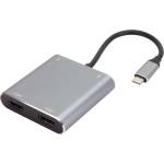 VCom докинг станция Docking Station USB-C 4-in-1 - CU450S - HDMI x 2, USB2.0, USB-C PD3.0 100W, MST (CU450S)