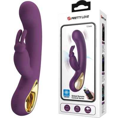 Луксозен вибратор със смартфон управление, 21см. - Pretty Love Liam (DEBRA01695)