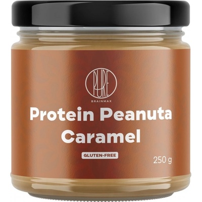 BrainMax Pure arašídový krém s proteinem a karamelem 250 g
