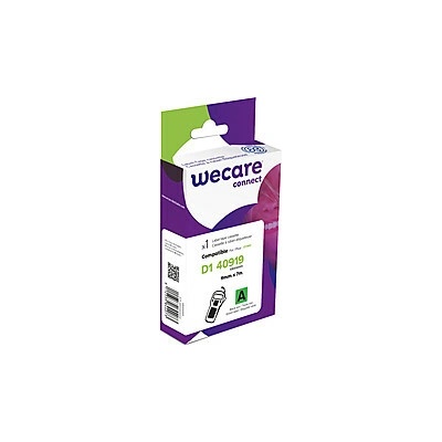WECARE ARMOR páska kompatibilná s DYMO S0720740, Black/Green, 9mm*7m K80044W4
