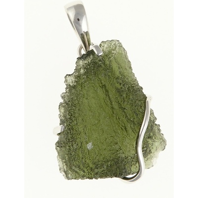 My Moldavite Stříbrný přívěsek s přírodním vltavínem SM12031