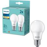 Philips Комплект от 2 LED крушки Philips A60 E27/4, 9W/230V 2700K (P7928)