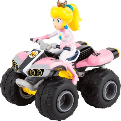 Carrera Carrera RC Mario Cart Peach - Quad атв с дистанционно управление, розов/черен, мащаб 1: 20 (370200999X)