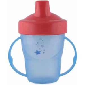 Lorelli Преходна чаша с дръжки и твърд накрайник Lorelli Baby Care - 210 ml, Синя (10230550001) - ozone
