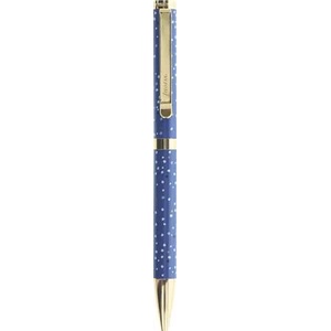 FILOFAX Химикалка, 1, 0 мм, златен клипс, син корпус, FILOFAX "Indigo", черна FX-132766 (FX-132766)
