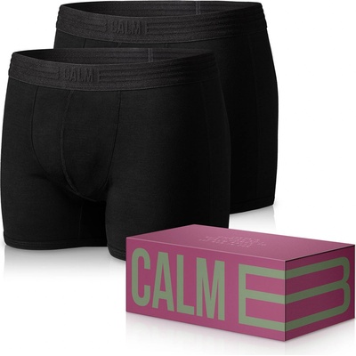 Calm B Daily Boxer Briefs Black Serenity 2pack – Zboží Mobilmania