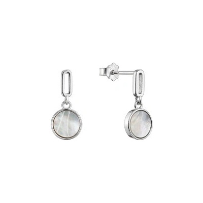 Evolution Group Cz Stříbrné náušnice visací s perletí 11518.1