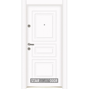 Starsteeldoor Блиндирана врата Outdoor - LP 12 Бяла (цена без монтаж)