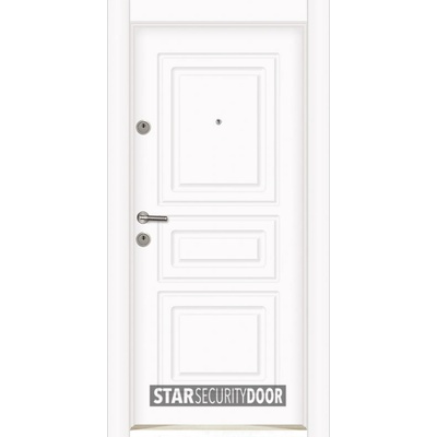 Starsteeldoor Блиндирана врата Outdoor - LP 12 Бяла (цена без монтаж)