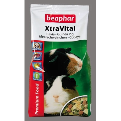 Beaphar XtraVital -Висококачествена храна за морски свинчета с витамин C 1 кг