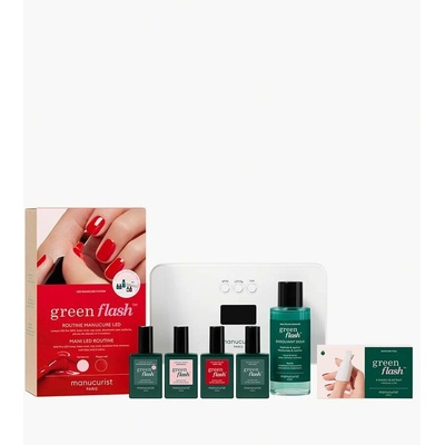 MANUCURIST Green Flash Kit PRO 36W - Poppy Red + Hortencia