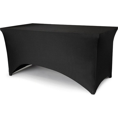 PartyDeco Elastický ubrus černý 183x76x74cm