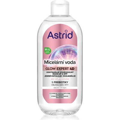 Astrid Glow Expert мицеларна вода за озаряване на лицето 400ml