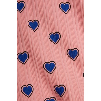 Mini Rodini Детска памучна рокля Mini Rodini Outlined hearts (2525011028)