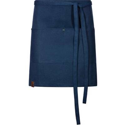 Exner Krátká zástěra do pasu EX197 Royal Blue Washed 80 x 45 cm