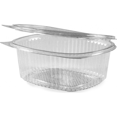 ABENA - Plastová miska průhledná s víčkem 1000 ml (R-PET) (100 ks)