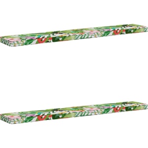 vidaXL Калъфи за пейки, 2 части VUGHT 2 pcs 100% полиестер Многоцветен (950973)