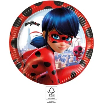Procos Компостируеми чинии - Miraculous Ladybug 23 см 8 бр