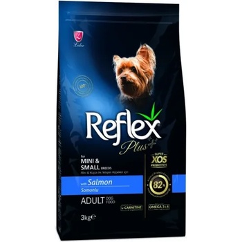 LIDER Reflex Plus Salmon Small Breed Adult Dog - Пълноценна храна за израснали кучета от малки породи със сьомга 3 кг, Турция