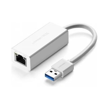 Ugreen external network adapter RJ45 - USB 3.2 Gen 1 (1000 Mbps / 1 Gbps) Gigabit Ethernet white (CR111 20255)