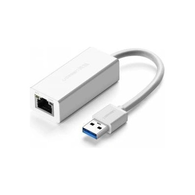 Ugreen external network adapter RJ45 - USB 3.2 Gen 1 (1000 Mbps / 1 Gbps) Gigabit Ethernet white (CR111 20255)