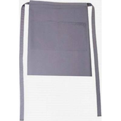 CG Workwear Gastro zástěra Roma s kapsami odolná proti pomačkání šedá slonovinová 50 x 78 cm CGW1262