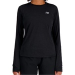 New Balance Дамска тениска New Balance Women's Athletics Long Sleeve Sport shirt - Black - размер XS (916-4744-0111)