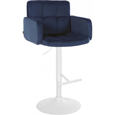 Design-Shop Los Angeles samet blue / bílý rám