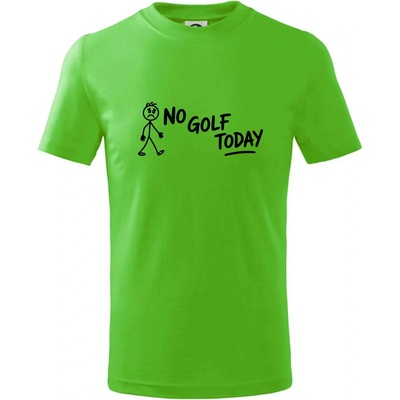 No Golf Today tričko detské Apple Green