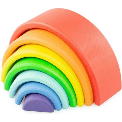 Montessori Ulanik dřevěná hračka "Rainbow Small" – Hledejceny.cz