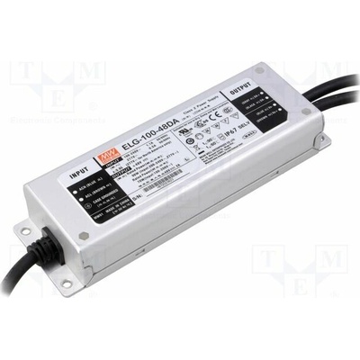 MEAN WELL ELG-100-48DA Napájecí zdroj: spínaný; LED; DALI; 100W; 48VDC; 2A; 100÷305VAC