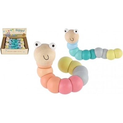 Teddies kĺbové zvieratko húsenica modrá