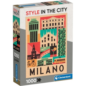 Clementoni Пъзел Clementoni от 1000 части - Милано (39842)